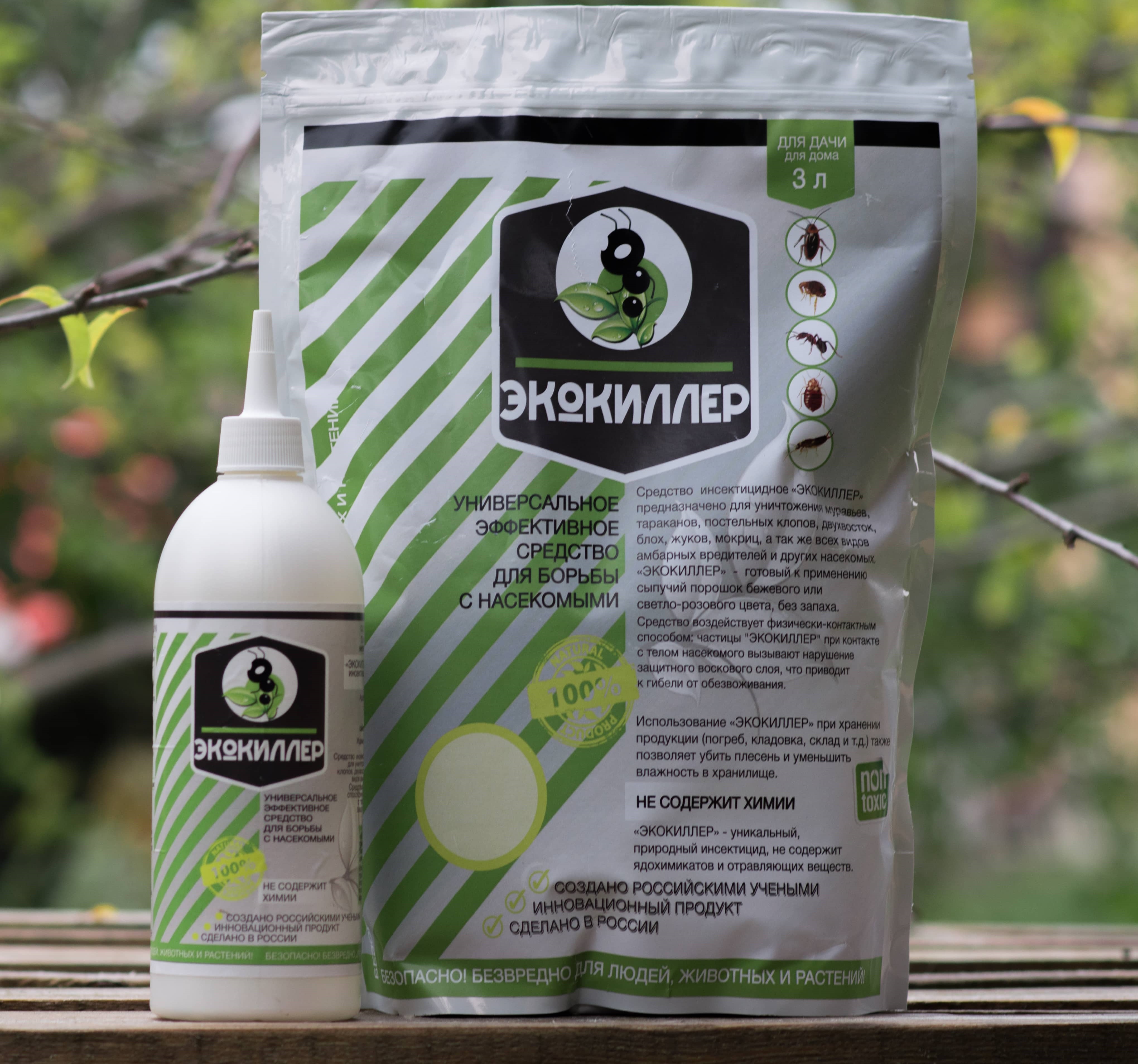 Экокиллер від клопів: склад та інструкція по застосуванню