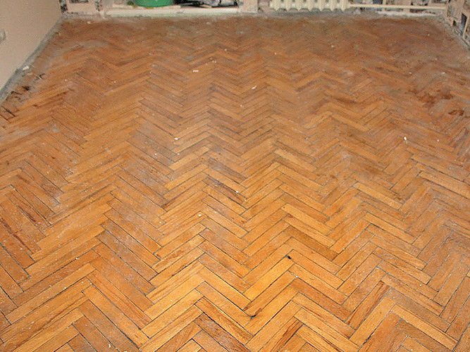 Опис процесу шліфування старого паркету