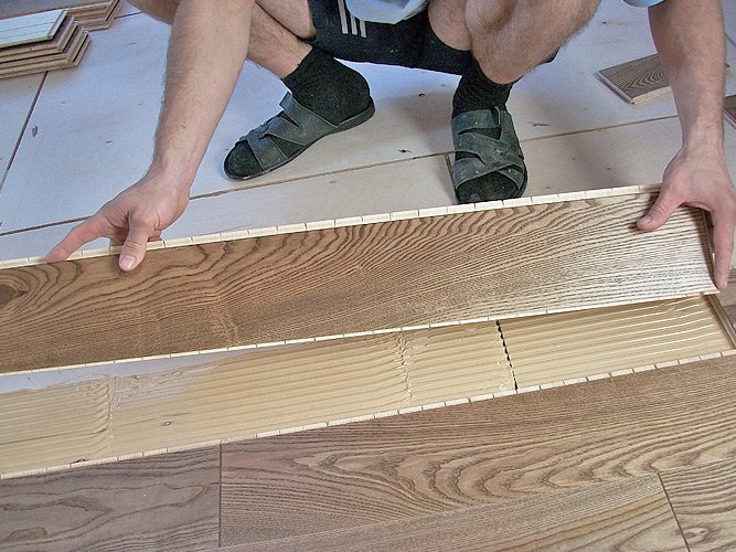 Опис технології плаваючою укладання паркетної дошки