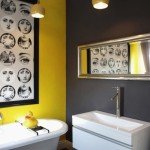 Фото дизайну ванної кімнати в жовтих тонах Фото дизайну ванної кімнати в жовтих тонах