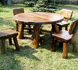 Як зробити стіл в альтанку: ідеї, матеріали, креслення з розмірами, фото і відео