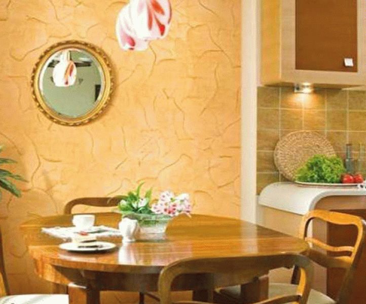 Декоративна штукатурка на кухні: дивимося фото