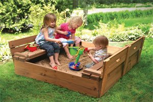 Дитяча пісочниця з кришкою своїми руками: матеріали, етапи робіт, схеми і креслення, фото