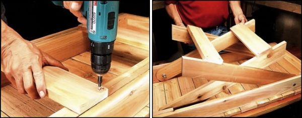 Розкладний стіл для пікніка своїми руками — креслення