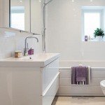 Фото дизайну ванної кімнати в білих тонах