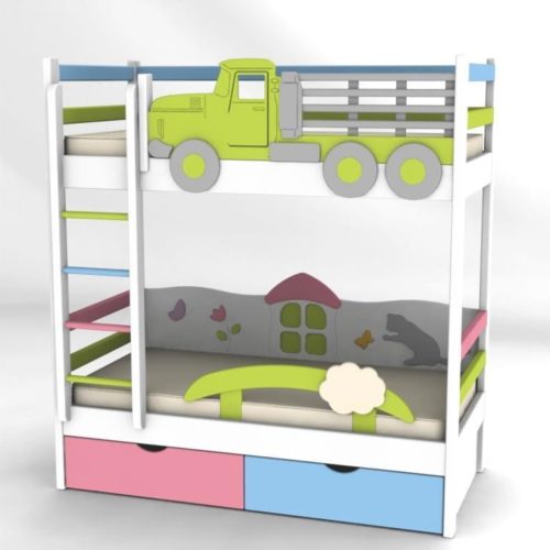 Дитяче двохярусне ліжко своїми руками: креслення, фото і покрокова інструкція