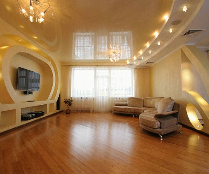 Стелі натяжні для прикраси залу, фото