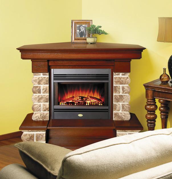 Каміни електричні з ефектом живого полумя   настінні, вбудовані і автономні