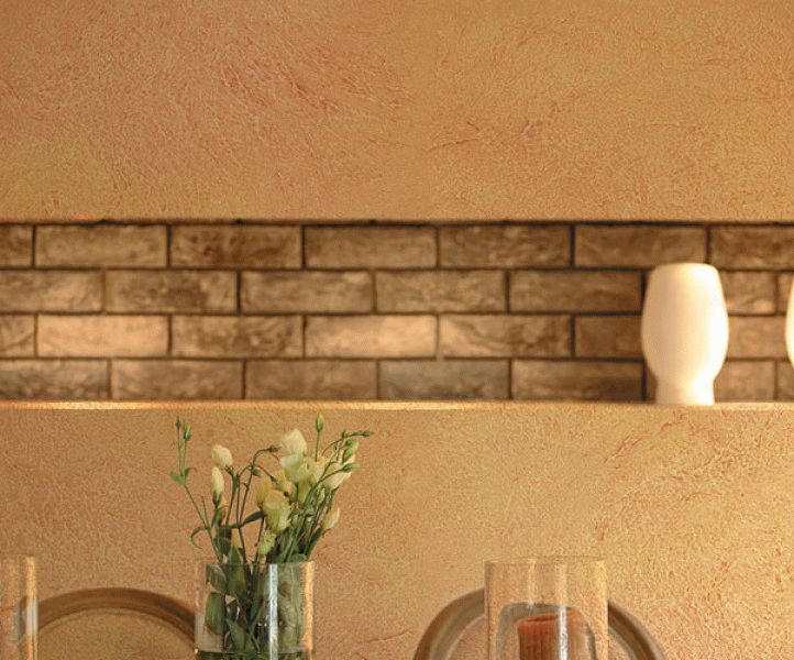 Декоративна штукатурка на кухні: дивимося фото