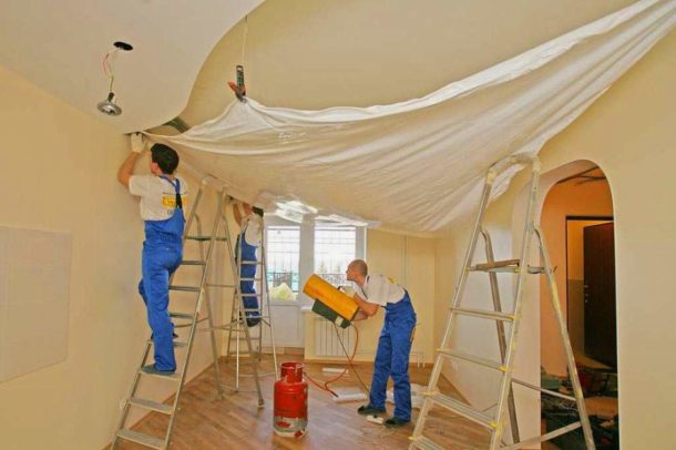 Як зробити короб з гіпсокартону на стелі під натяжну стелю