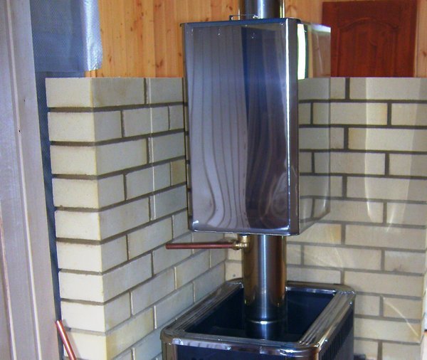 Печі для лазні з баком для води   цегляні, чавунні і сталеві: зробити своїми руками