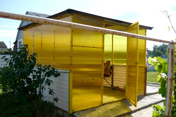 Альтанка з полікарбонату своїми руками: покрокова інструкція, креслення з розмірами, фото і відео