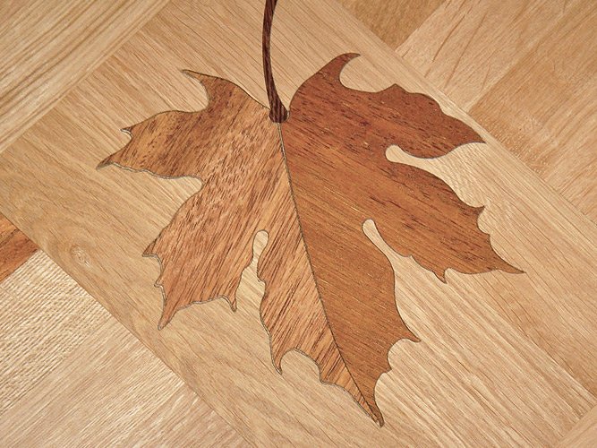 Художній паркет в інтерєрі — приклади та фото