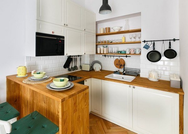 Виступ в кутку кухні