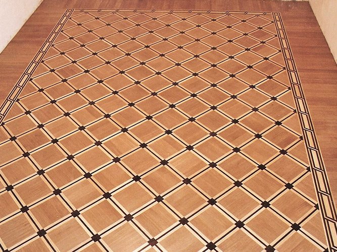 Художній паркет в інтерєрі — приклади та фото