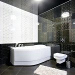 Фото дизайну ванної кімнати в чорному кольорі