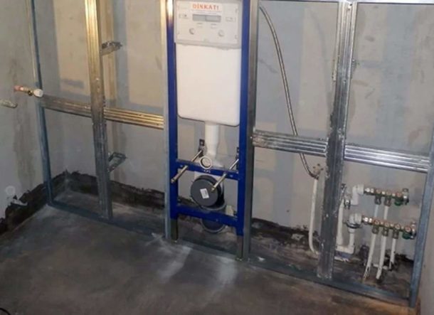 Обшивка труб в туалеті гіпсокартоном своїми руками