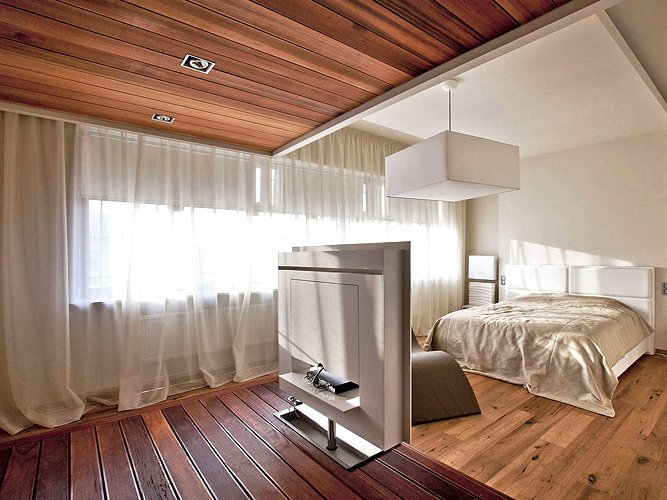 Особливості монтажу паркетної дошки на стелю