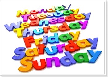 Дні тижня англійською мовою з перекладом, транскрипцією і вимовою