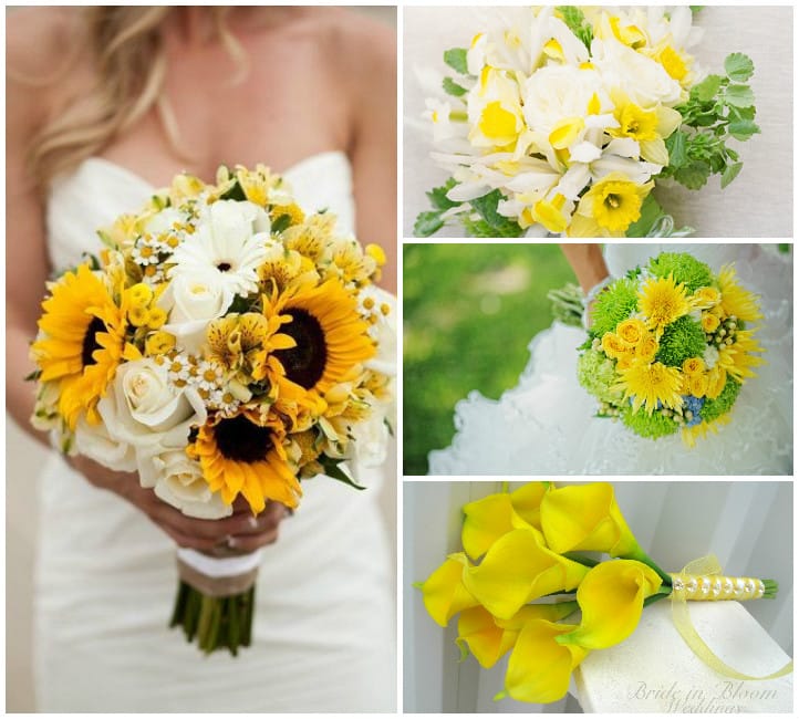 Жовтий букет нареченої: фото та ідеї оформлення Жовтий букет нареченої: фото та ідеї оформлення