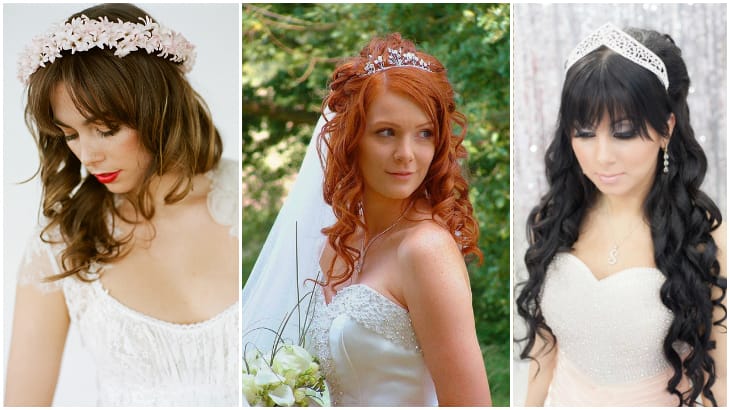 Весільні зачіски з чубчиком на довгі, середні і короткі волосся Весільні зачіски з чубчиком на довгі, середні і короткі волосся