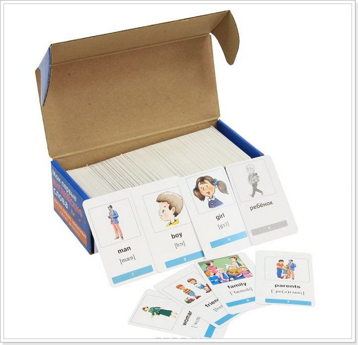 Картки для вивчення і запамятовування слів англійської мови