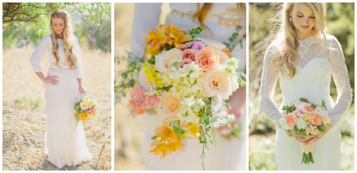 Жовтий букет нареченої: фото та ідеї оформлення Жовтий букет нареченої: фото та ідеї оформлення