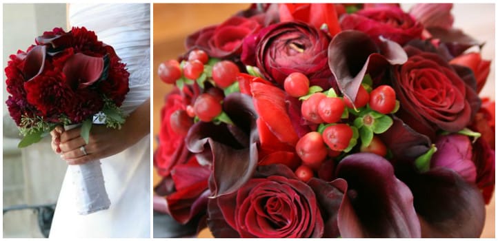 Бордовий букет нареченої: фото та ідеї оформлення Бордовий букет нареченої: фото та ідеї оформлення