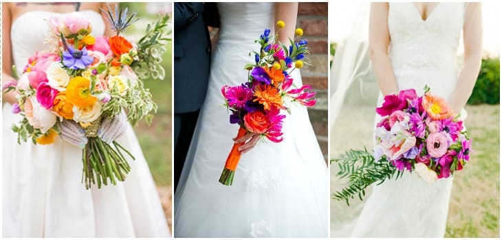 Яскравий букет нареченої: фото та варіанти оформлення Яскравий букет нареченої: фото та варіанти оформлення