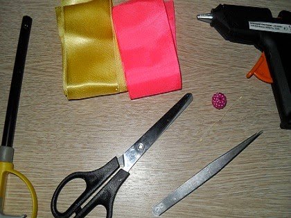 Канзаші квітка з атласних стрічок   майстер клас для початківців майстринь