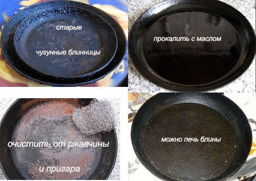 Чому млинці прилипають до сковороди і рвуться що робити або сковорода млинна