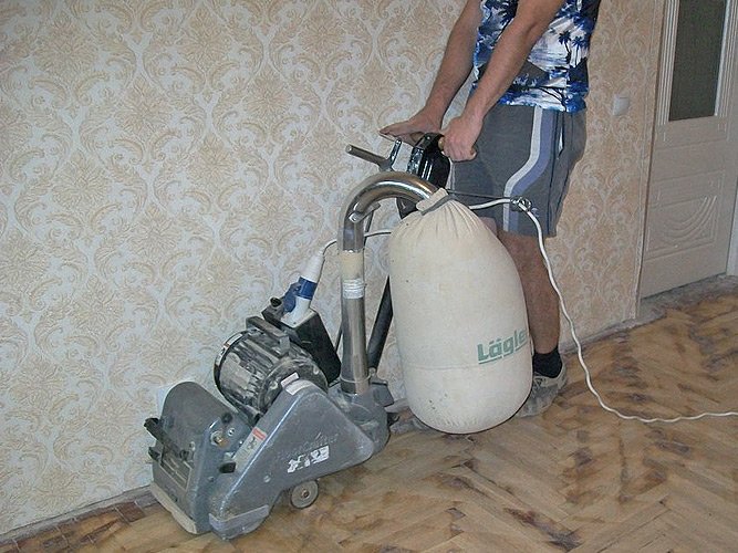 Види і принцип роботи паркетно шліфувальної машини