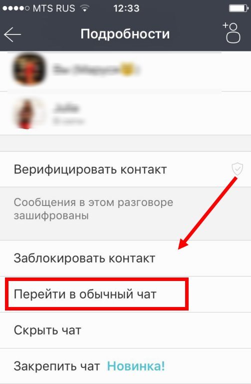 Як прибрати, відключити, видалити секретний чат в Вайбере