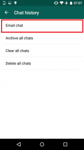 Як експортувати повідомлення WhatsApp на Android?