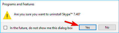Як видалити Skype на Windows 10, 8.1 або 7