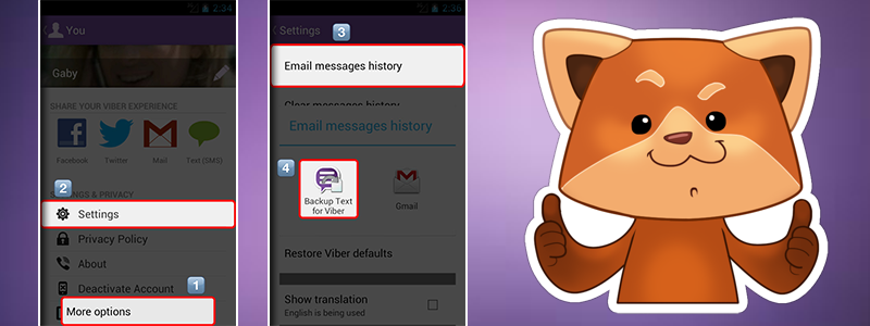 Як скачати додаток Backup text for Viber?