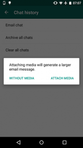 Як експортувати повідомлення WhatsApp на Android?