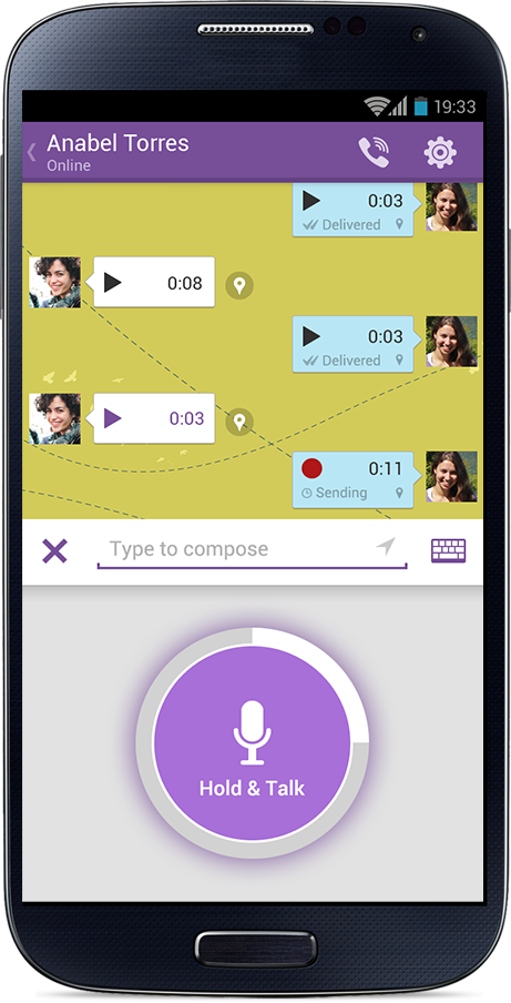 Нова функція в Viber Push to Talk