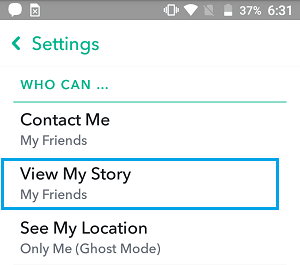 Як когось заблокувати від перегляду вашої історії в Snapchat