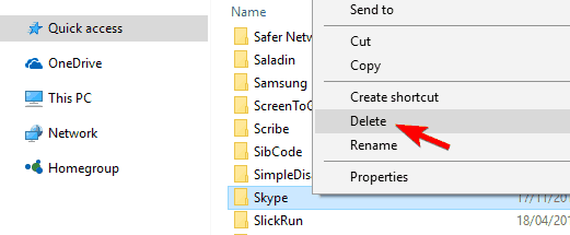 Як видалити Skype на Windows 10, 8.1 або 7