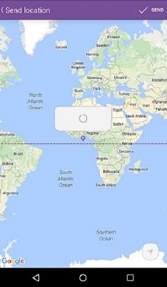 Як відправити розташування друзям по Viber