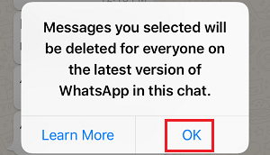 Як скасувати або видалити надіслані повідомлення в WhatsApp