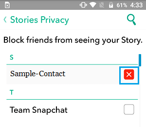 Як когось заблокувати від перегляду вашої історії в Snapchat