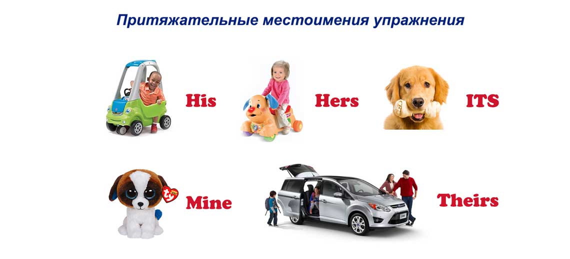 Вправи на присвійні займенники Вправи на присвійні займенники