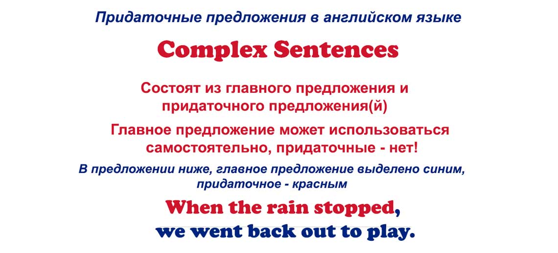 Підрядні речення в англійській мові