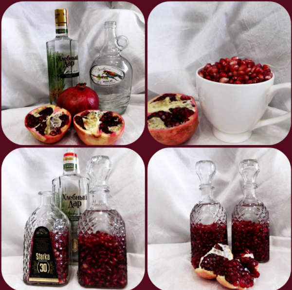 Настоянка з граната на самогоні: рецепти приготування в домашніх умовах корисного і смачного алкогольного напою на дистилляте, спирту та горілки