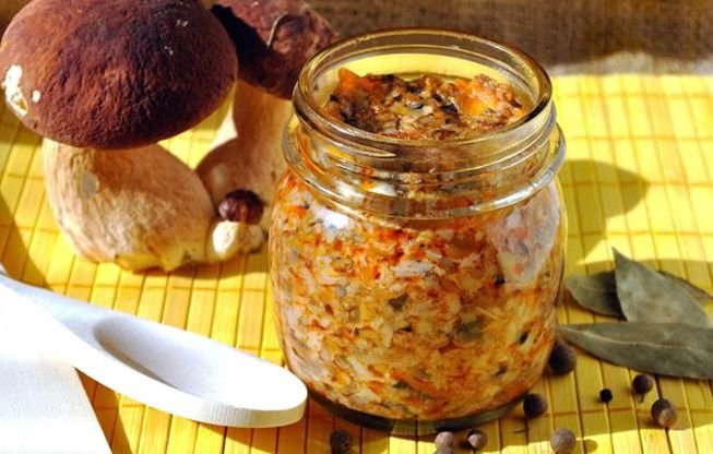 Грибна ікра — рецепти смачної закуски приготовленої в домашніх умовах