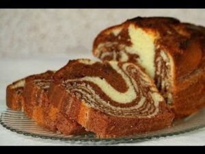Мармуровий кекс зі згущеним молоком: покроковий рецепт приготування