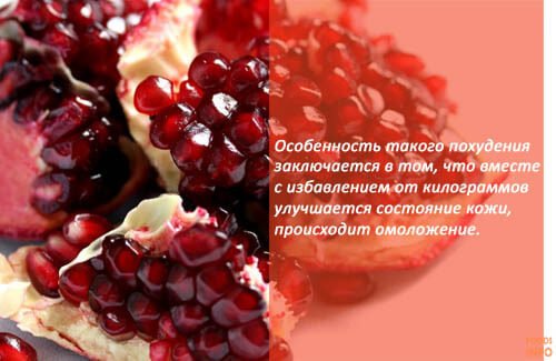 Гранат при дієті для схуднення