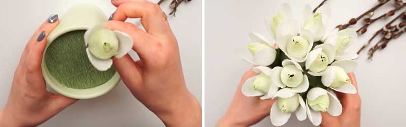 Проліски з гофрованого паперу своїми руками: 4 кращих МК Проліски з гофрованого паперу своїми руками: 4 кращих МК